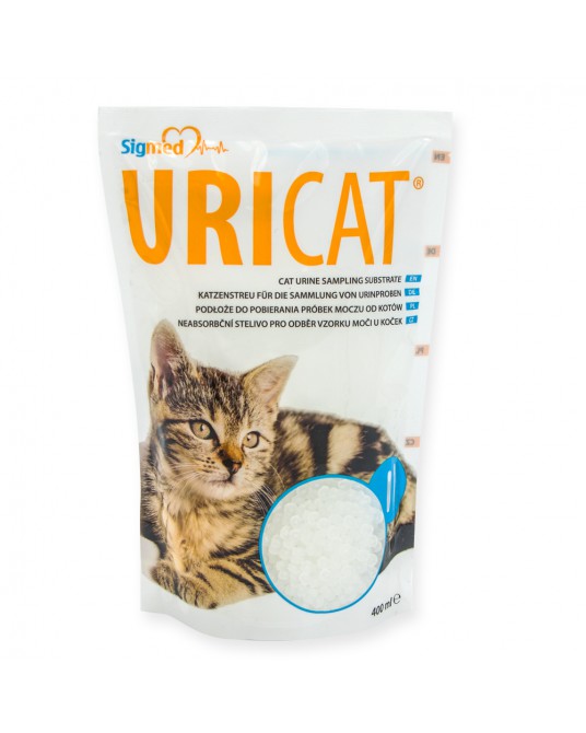 Litière pour le prélevement d&#039;urine de chat Uricat