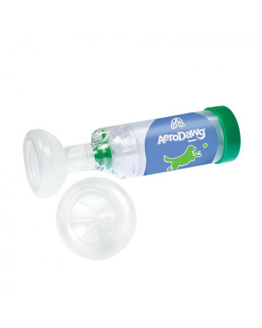 Inhalateur pour l'administration de médicaments par inhalation aux chats AERODAWG