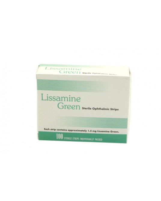 Bandelettes de diagnostic en vert de lissamine , 100 bandelettes