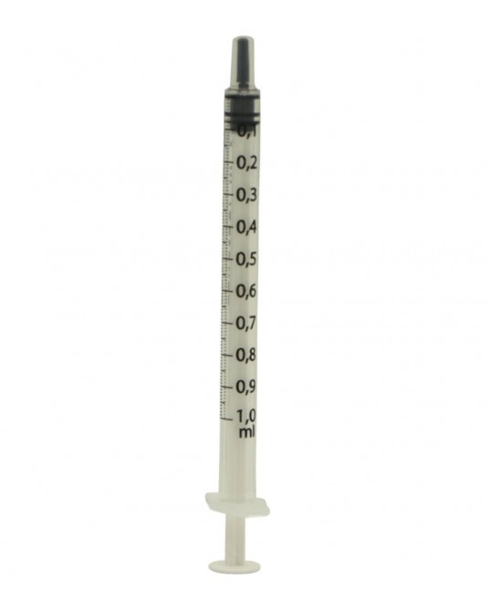 Seringue 3 pièces utilisée 1 ml, 100 pièces.