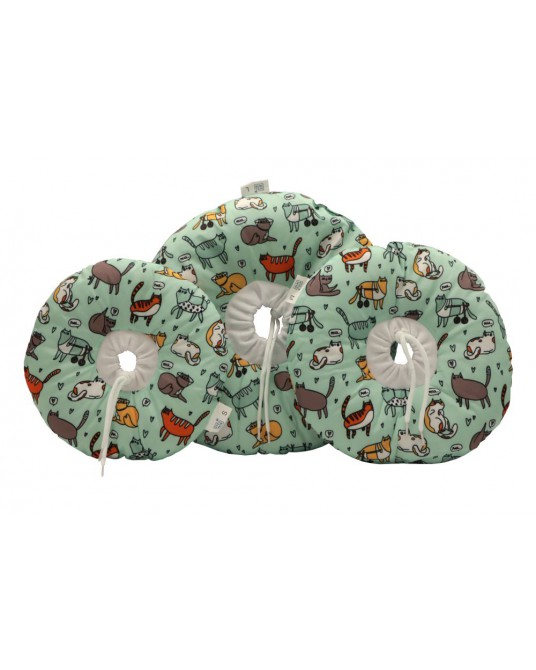 Collier postopératoire pour chat Fit4Pets, modèle beignet n° 3