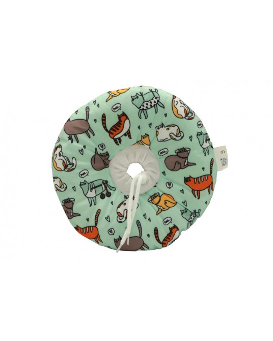 Collier postopératoire pour chat Fit4Pets, modèle beignet n° 3