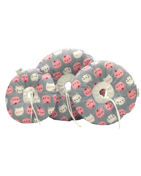 Collier postopératoire pour chat Fit4Pets, modèle beignet n° 6