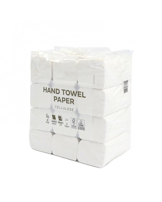 Papier essuie-mains ZZ, 4000 feuilles