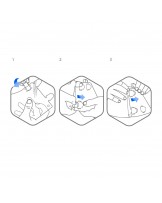 Collerette de protection pour animaux, à bouton-pression