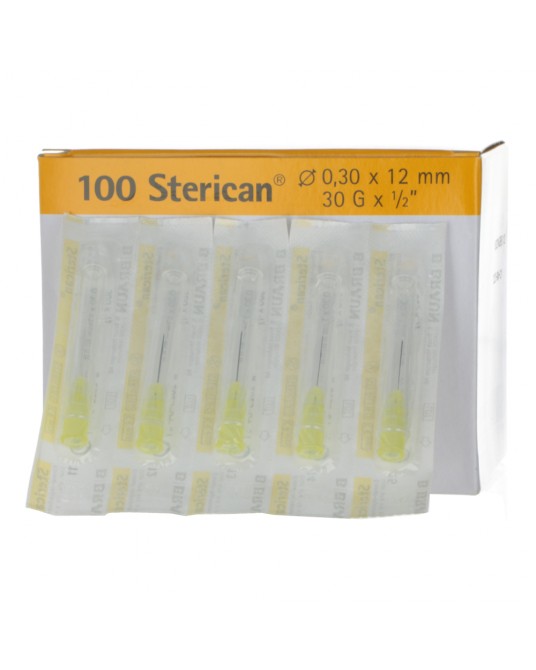 Aiguille à insuline à usage unique, Sterican B.Braun, 0,3x12 mm, jaune, 100 pcs.