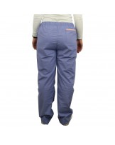 Pantalon Mevemat Bleu - Bord  Orange Small