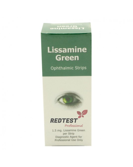 Bandelettes de diagnostic en vert de lissamine , 100 bandelettes