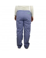 Pantalon Mevemat Bleu - Bord  Orange Small