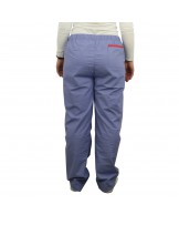 Pantalon Mevemat Bleu - Bord  Orange Small