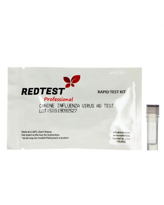 Test de diagnostic Redtest pour le virus de la grippe canine (virus de la grippe A)