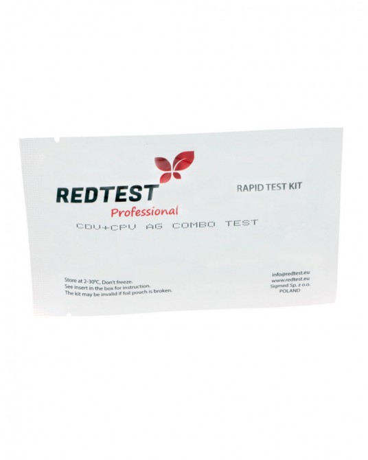 - Test de diagnostic du parvovirus Redtest, maladie de Carré canine CPV + CDV