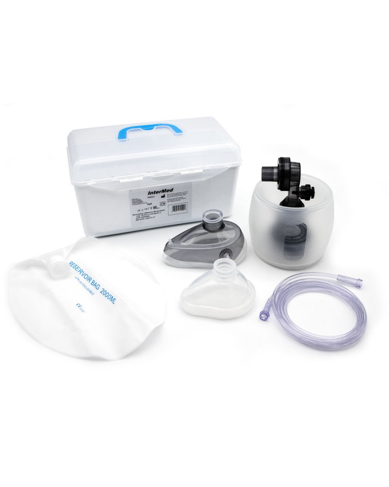 Manuel de PVC Resuscitator Ambu SAC SAC de réanimation en silicone pour  adultes et enfants, bleu, avec soupape de gris foncé de l'oxygène de  l'anesthésie sac respiratoire Respiratoire Ambu - Chine PVC